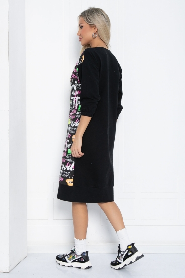 Платье Графика (черное) П12423-44