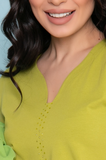 Блуза "Солнечный день" (яблочный фреш) Б3505